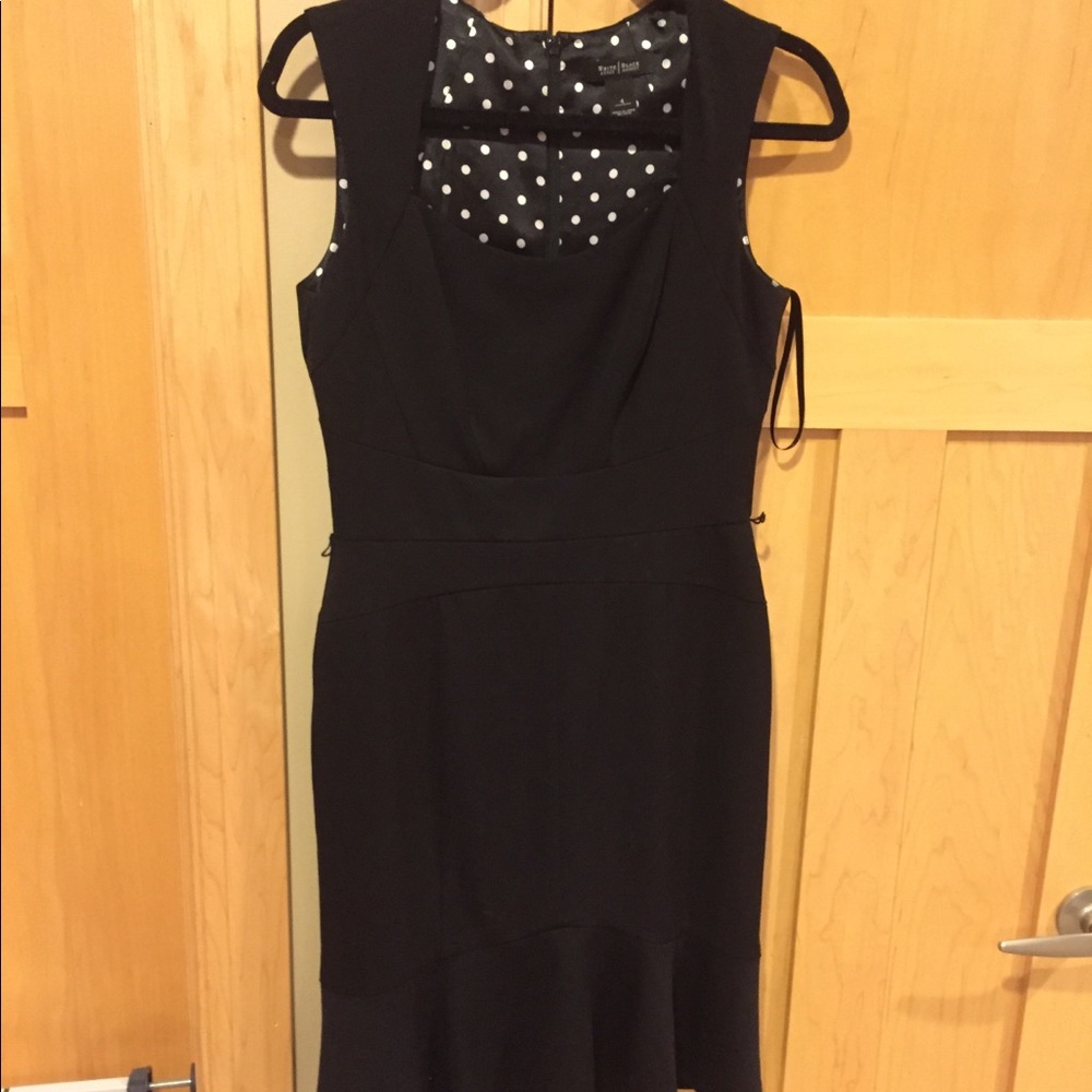 Size 4 White House black market flutter hem dress